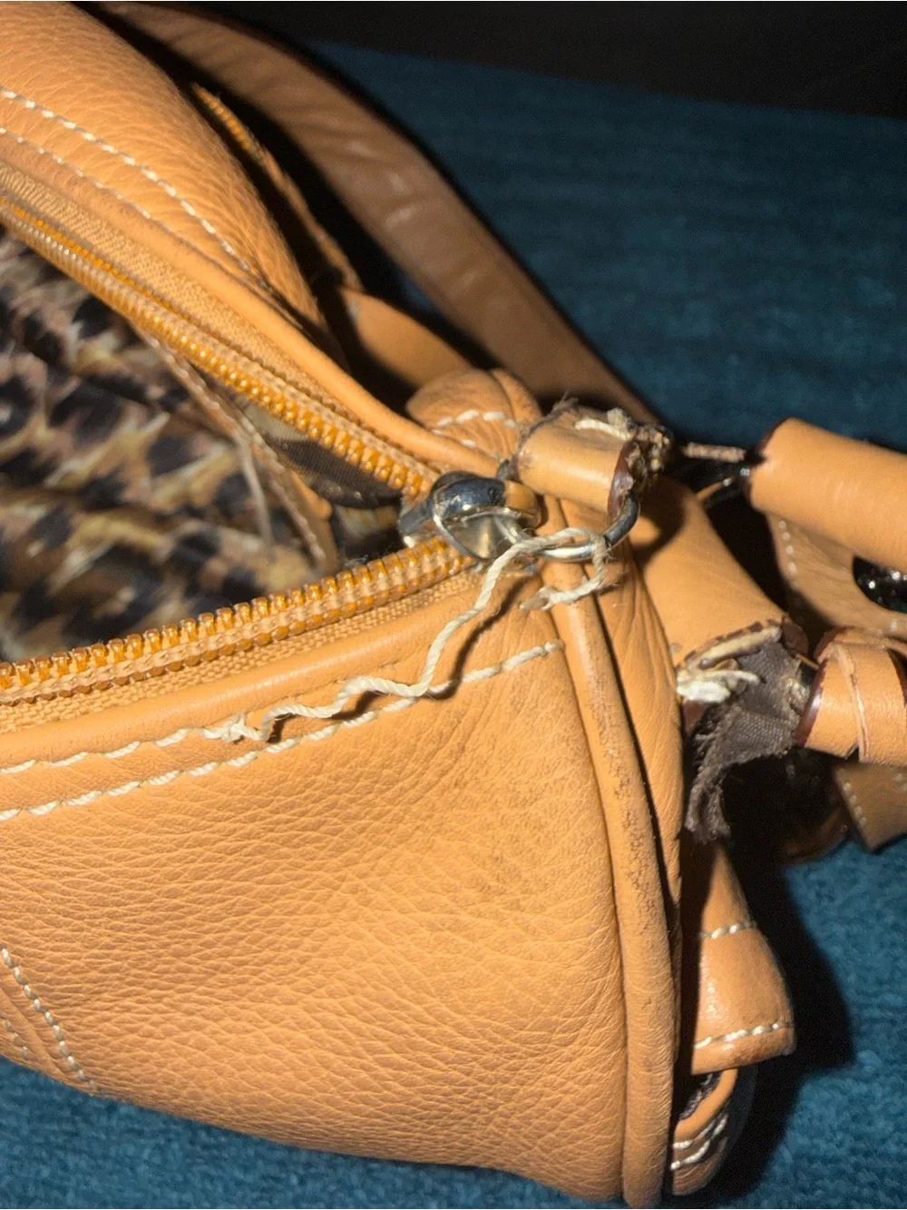 Mustard Leather Shoulder Bag